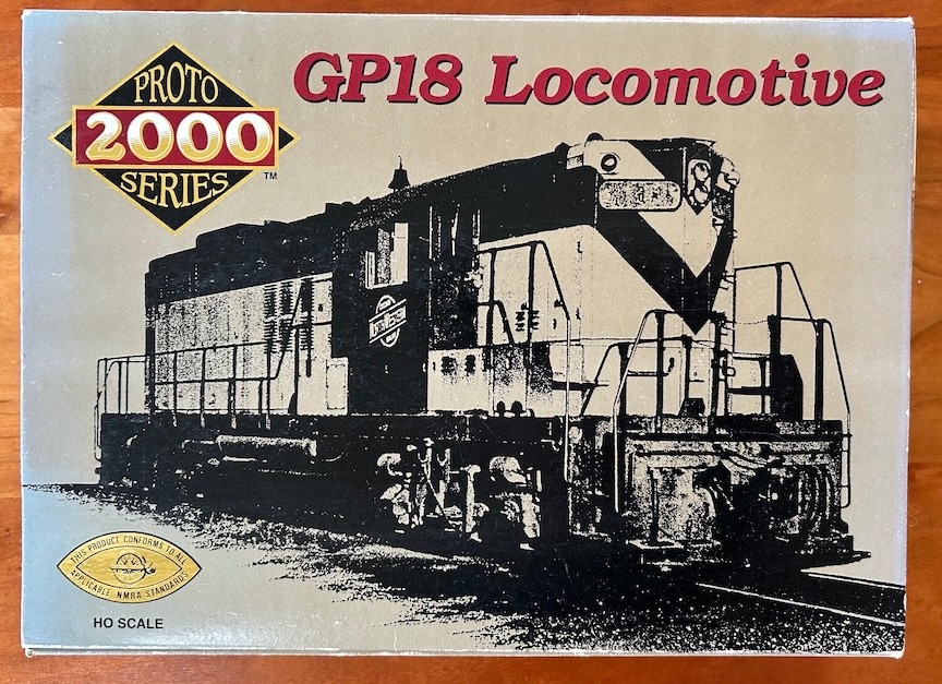 HO Scale EMD GP18 Boston and Maine Locomotive #1750, Life-Like Proto 2000 Series