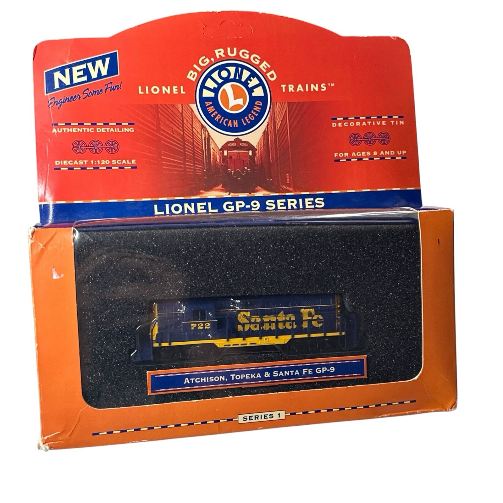 Lionel Atchinson,Topeka &Santa FE GP-9 Series Diecast 1:120 Scale. Series 1