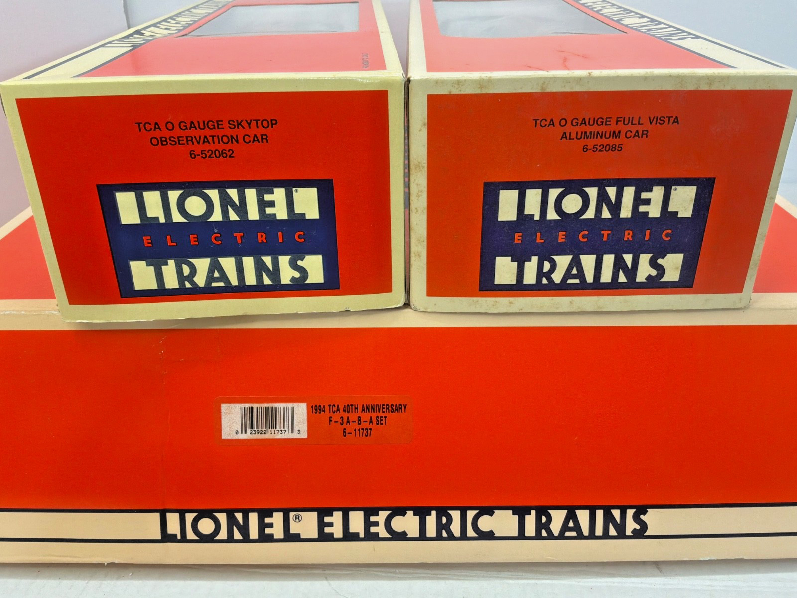 LIONEL 11737 1994 TCA 40th F3 ABA LOCOMOTIVES 2 EXTRA TCA CARS VINTAGE TESTED