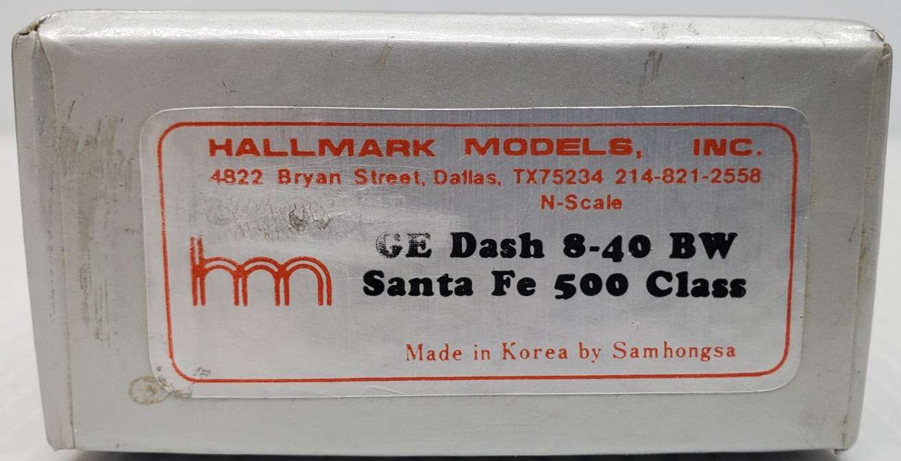 Hallmark Brass Santa Fe GE Dash 8-40 BW