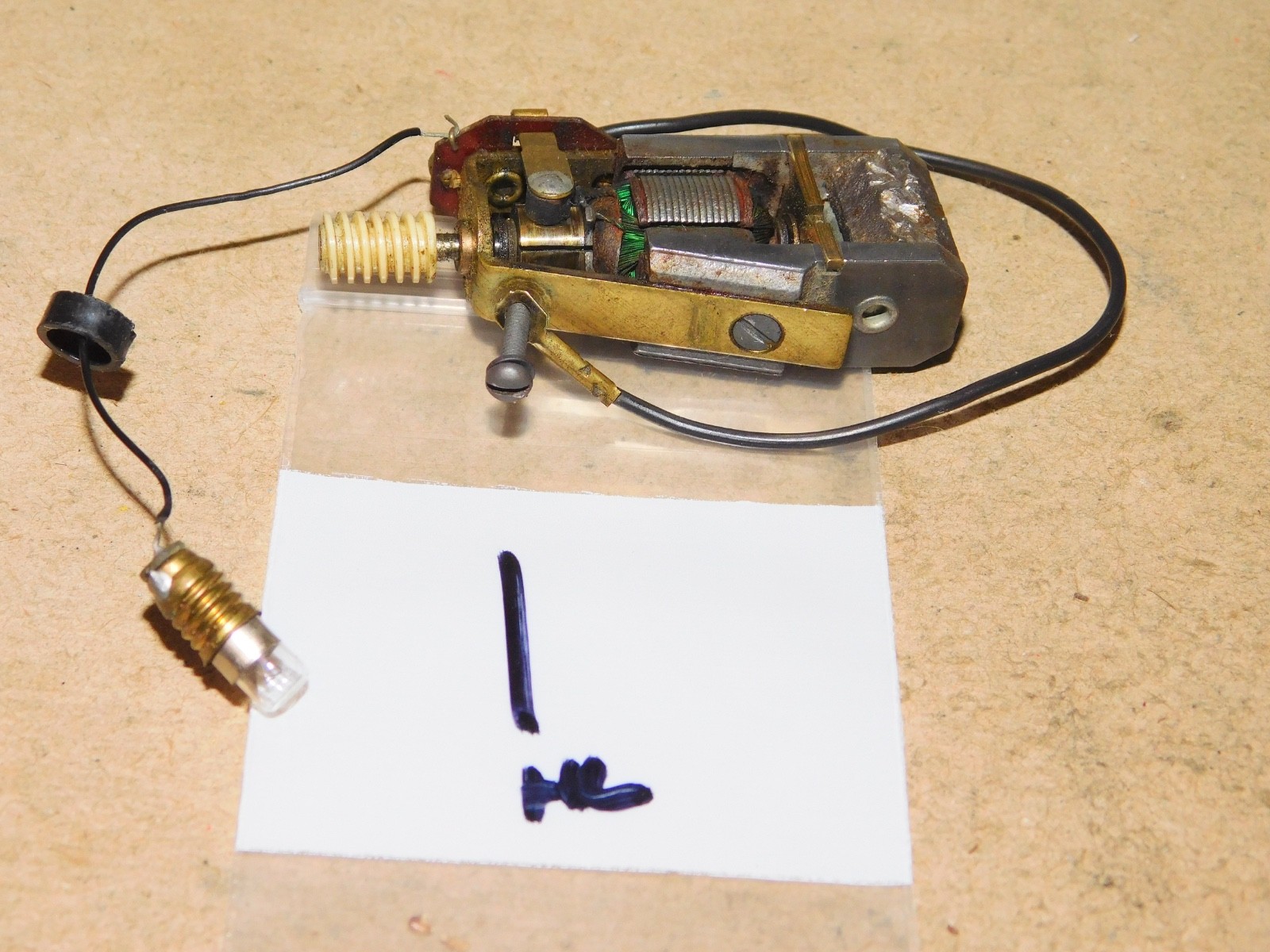 Tyco Mantua HO Parts Pacific Mikado Steam Locomotive Motor w/ Light RUNS WELL #1