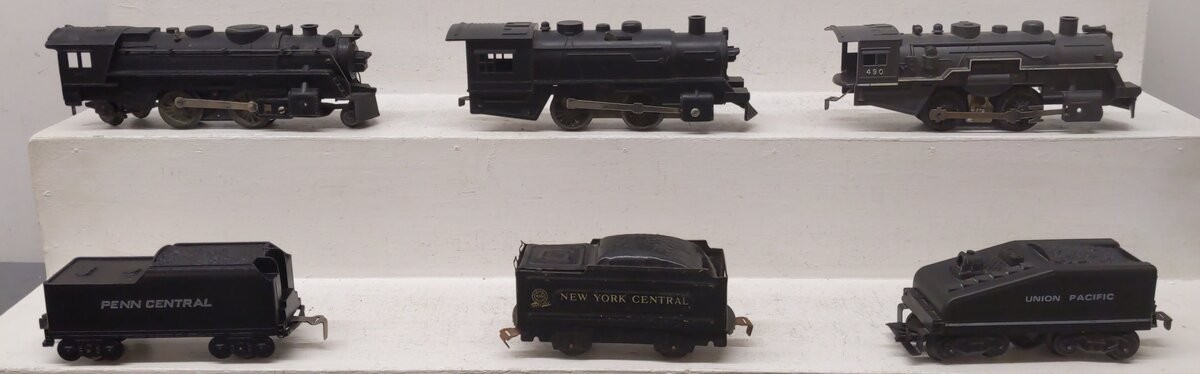 Marx Vintage O Gauge Steam Locomotives And Tenders #490,666 [6]