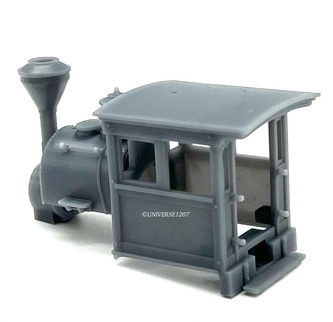 HOn3 Scale Toma 0-4-0 H.K. Porter Steam Locomotive w/Tender Kit Fluted Engine