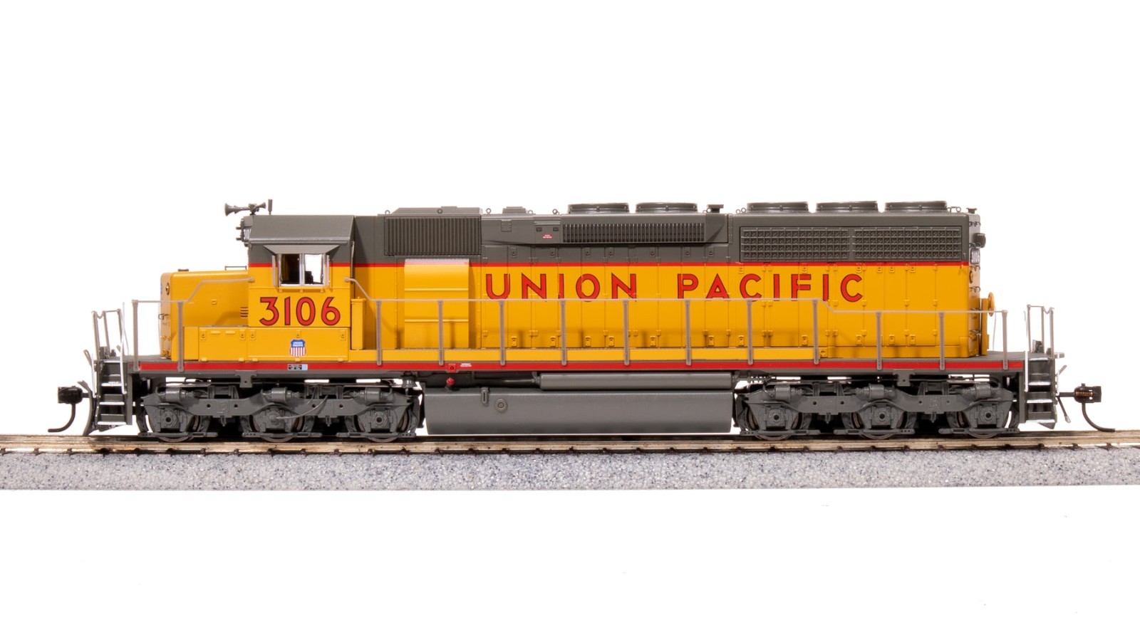 Broadway 9048 EMD SD40, UP 3106, Yellow & Gray, No-Sound / DCC-Ready, HO