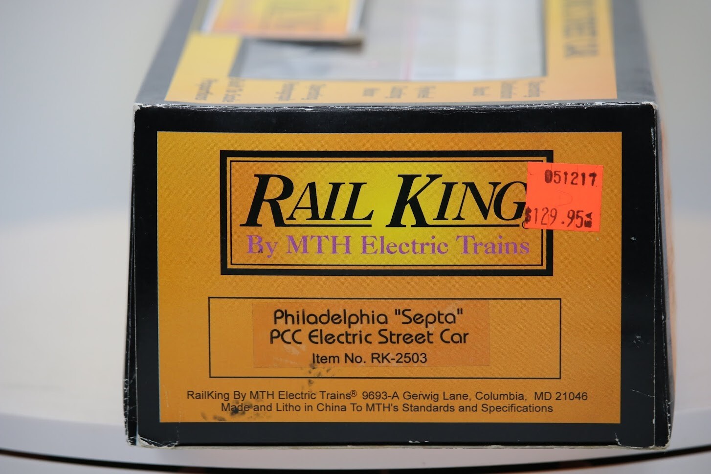 MTH RailKing Philadelphia PCC Electric Street Trolley Car RK 2503 O Gauge 1:48