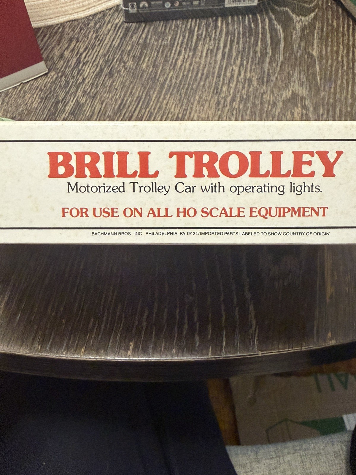 Vintage Bachmann HO Scale Trolley Philadelphia Rapid Transit Brill #304 IN BOX