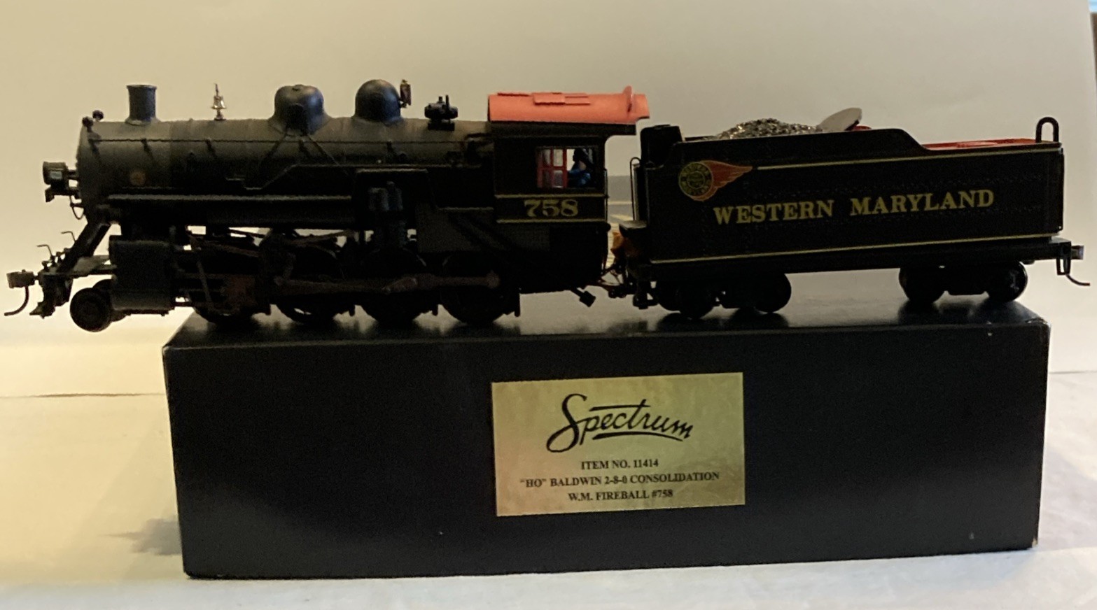Spectrum 11414 HO WM #763 Baldwin Consolidation 2-8-0 Steam Engine w/DCC Sound
