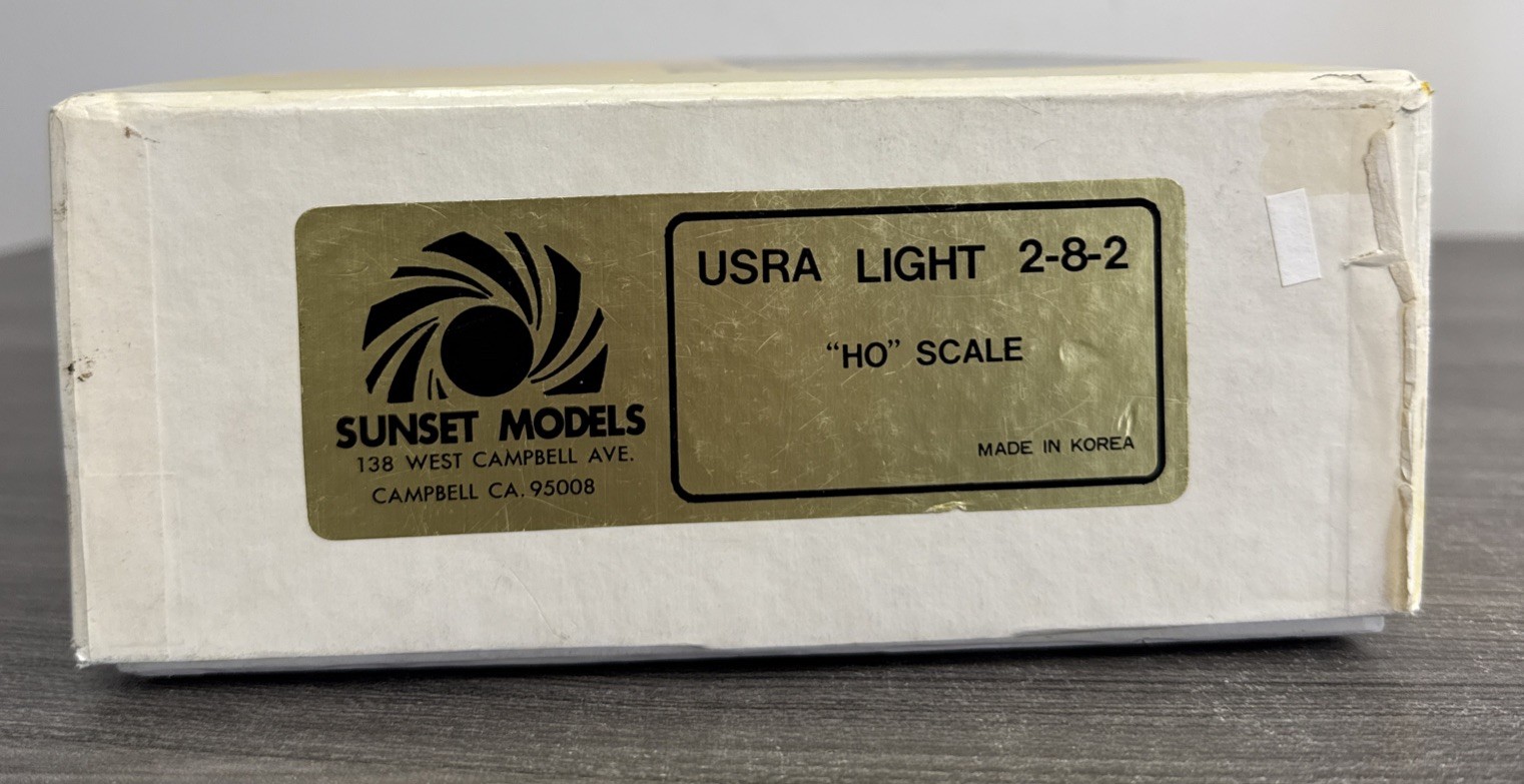Sunset Models HO Brass Mikado USRA 2-8-2 Light – Unpainted, Tested & NIB!