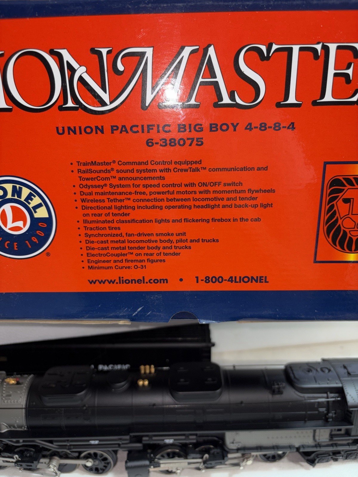 Lionel Lion Master Union Pacific Big Boy 4-8-8-4 BRAND NEW IN BOX