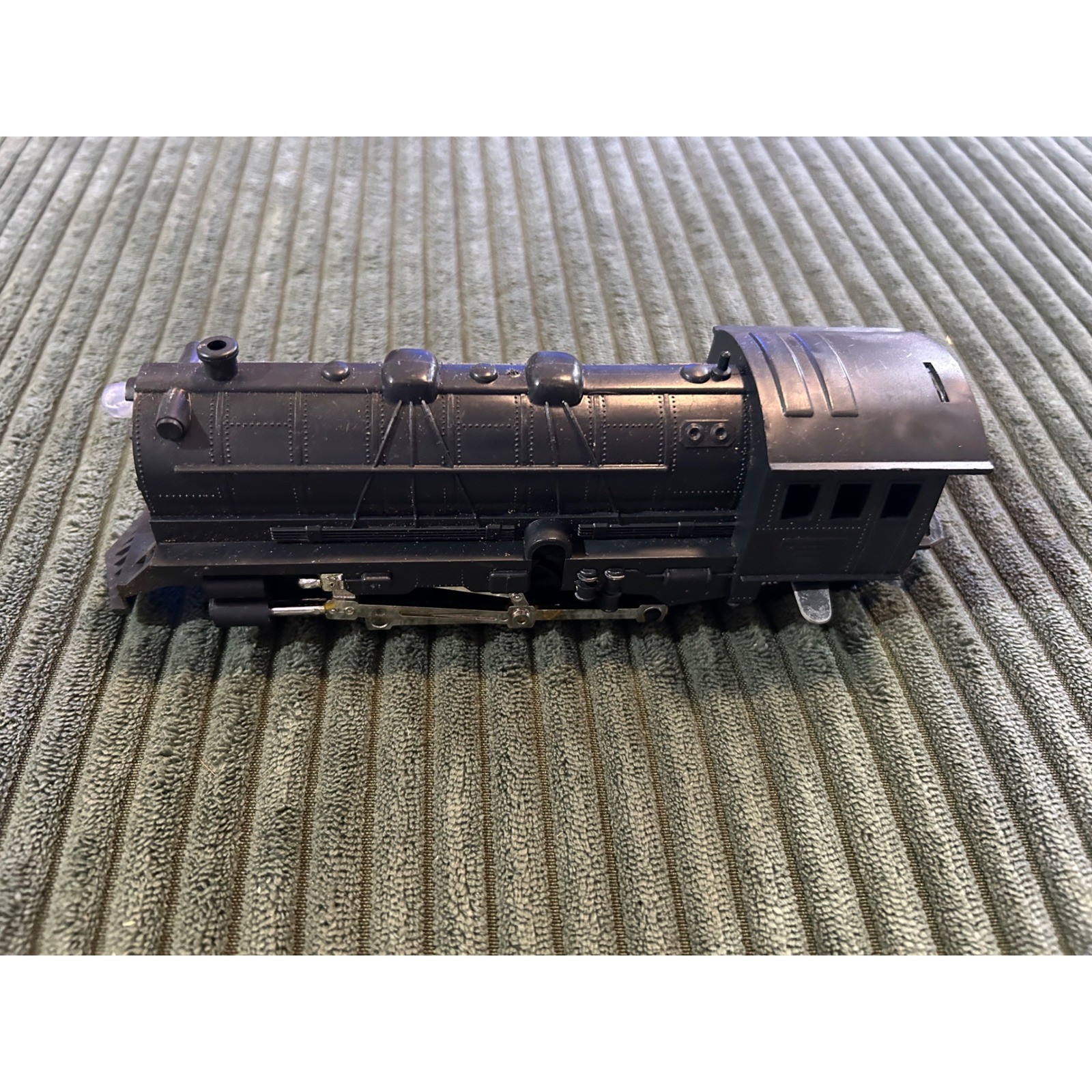 Vintage Burnett Industries Inc. Black Steam Locomotive Toy Train Made in Japan
