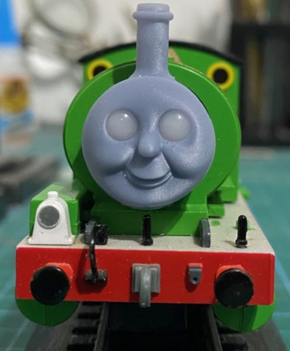 Custom HO/OO Bachmann Percy Set of Six Magnetic Faces (READ DESCRIPTION)