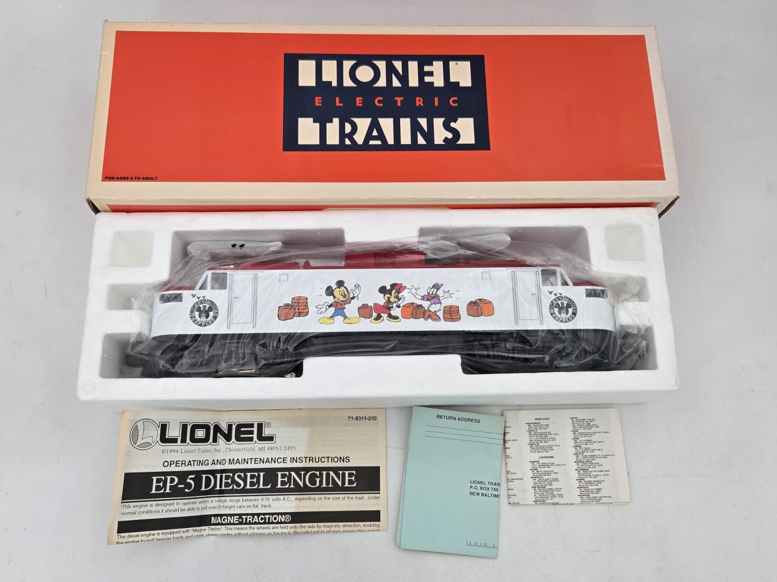 Lionel 6-18311 Disney Electric EP-5 Engine – Mickey Mouse SERVICED + VIDEO New