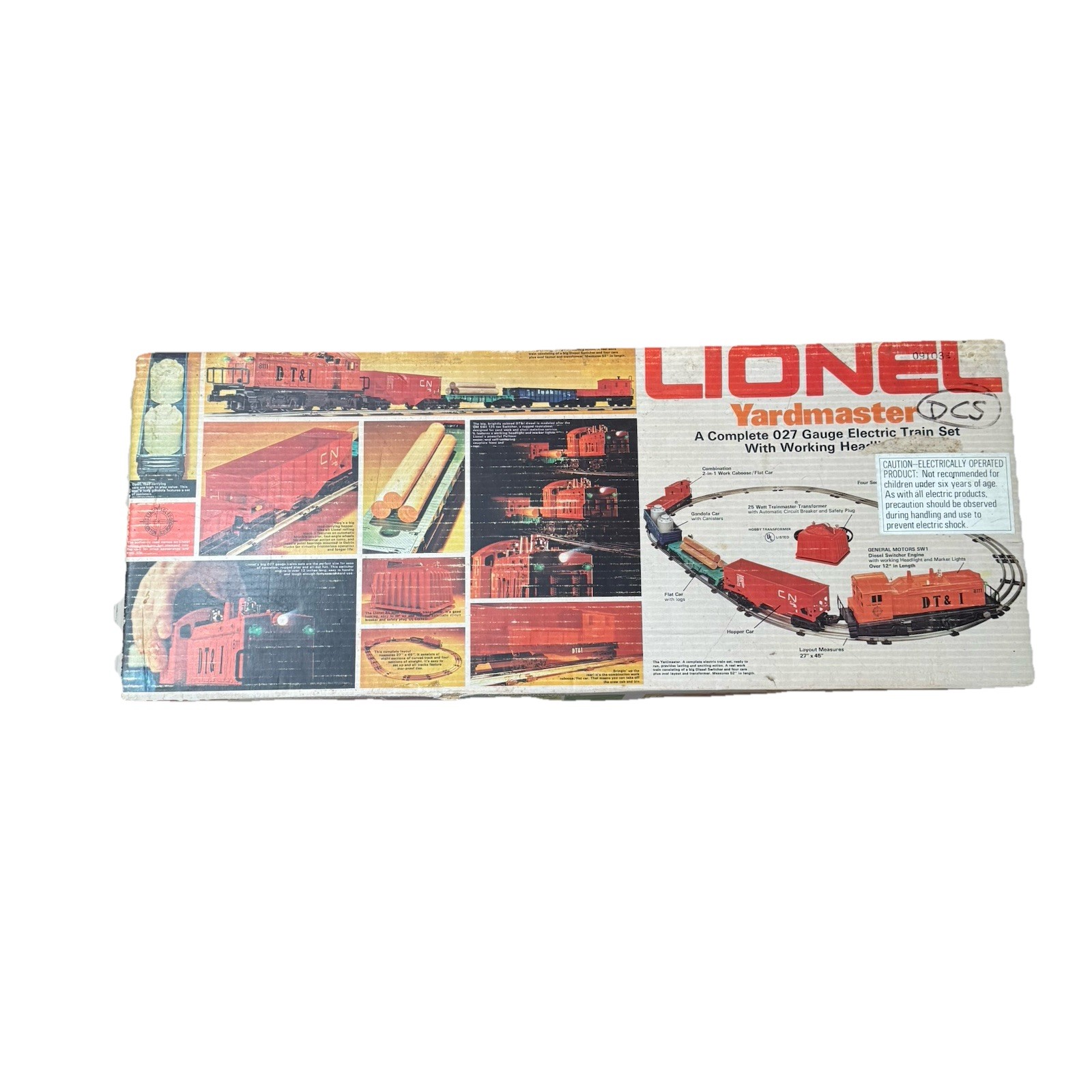 Lionel Yardmaster O27 Electric Train Set DT&I 8111 Complete w Box Transformer