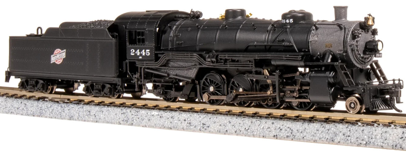 BROADWAY LIMITED 7855 N SCALE USRA LIGHT MIKADO, CNW 2486, PARAGON4 SOUND/DC/DCC
