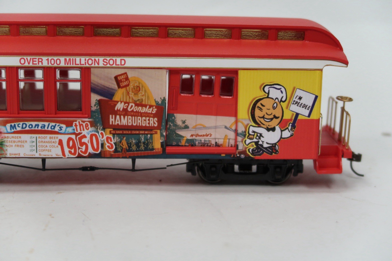 Hawthorne Village McDonald’s 1950s O Gauge Boxcar w Track COA LNIB FREE SHIP A5