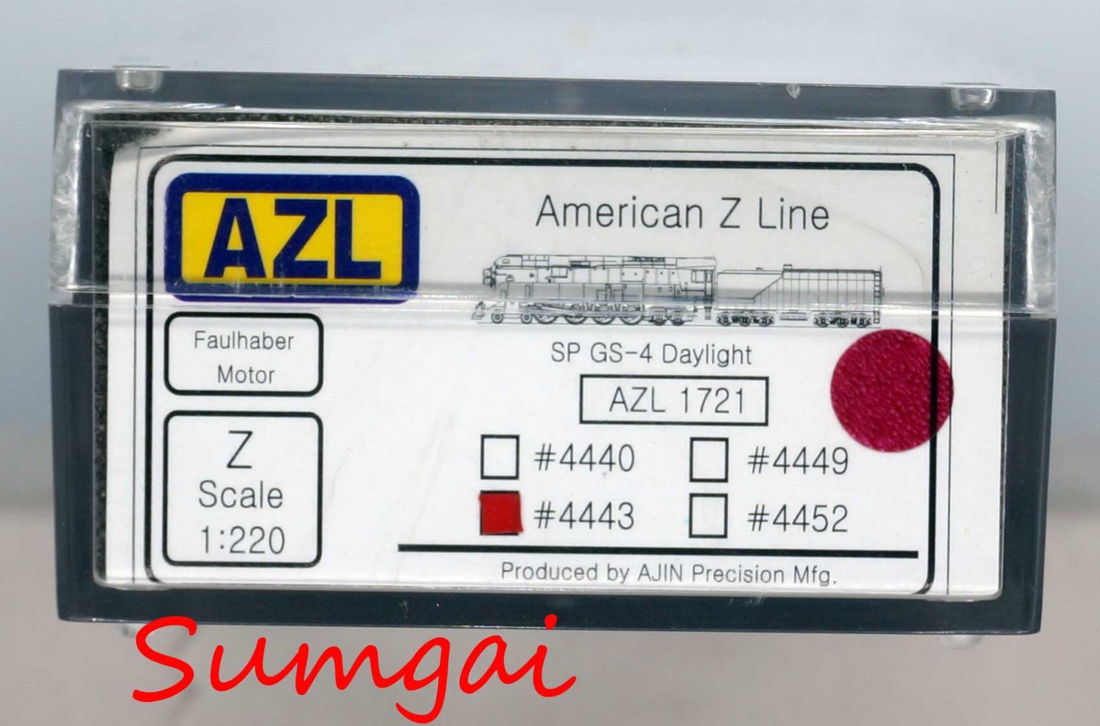 American Z Line BRASS 1721-2 SP DAYLIGHT GS4 LOCOMOTIVE 4443 Z Scale Z Gauge AZL
