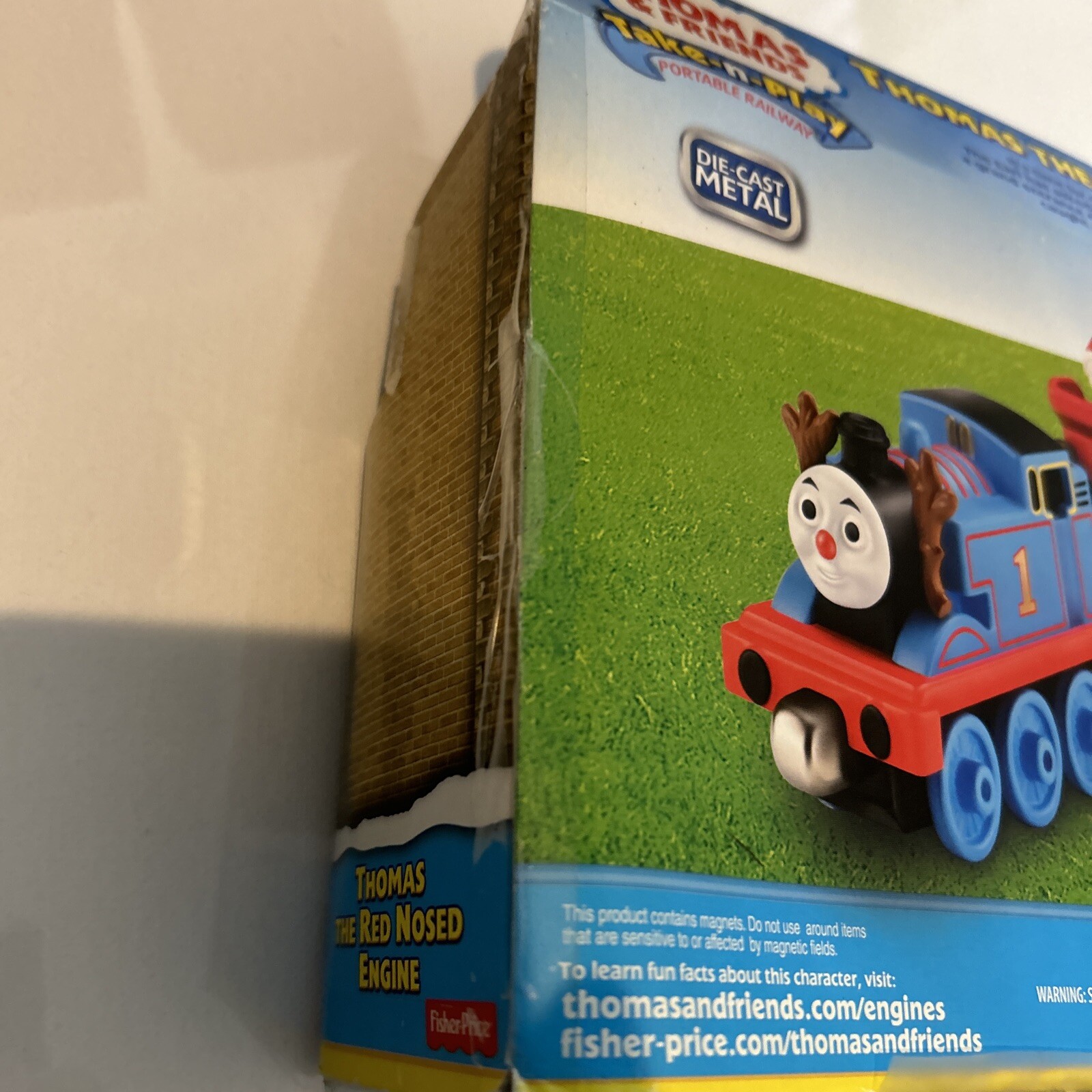 THOMAS Take N Play Thomas the Red Nose Engine Christmas Rare 2013