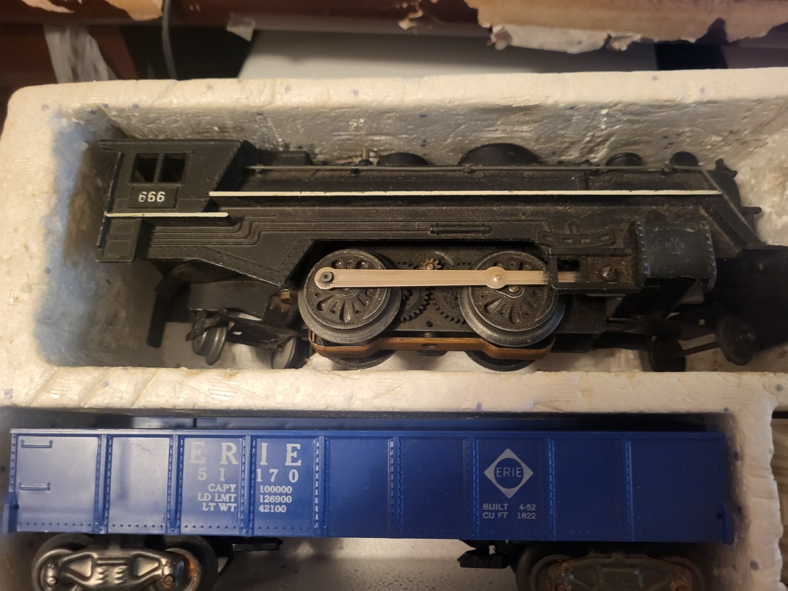 Marx Train Set Union Pacific 52875/666 Steam Locomotive + Cars+Track+Transformer