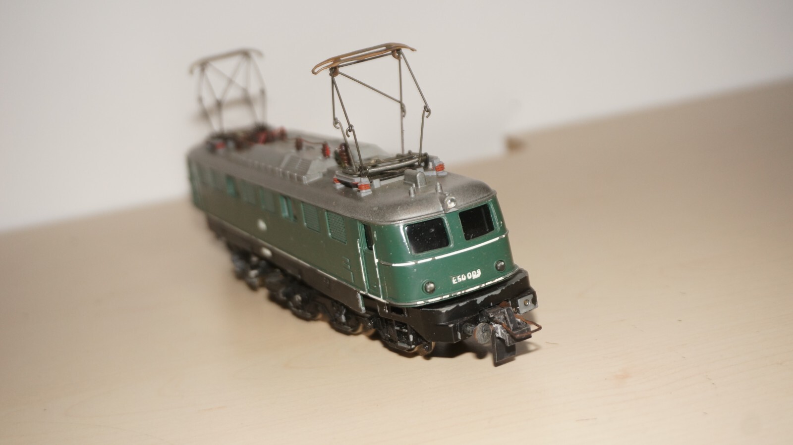 Rf37] Trix Express H0 233 – E 50 (Single-Engine) DB 50 009, Green, OVP