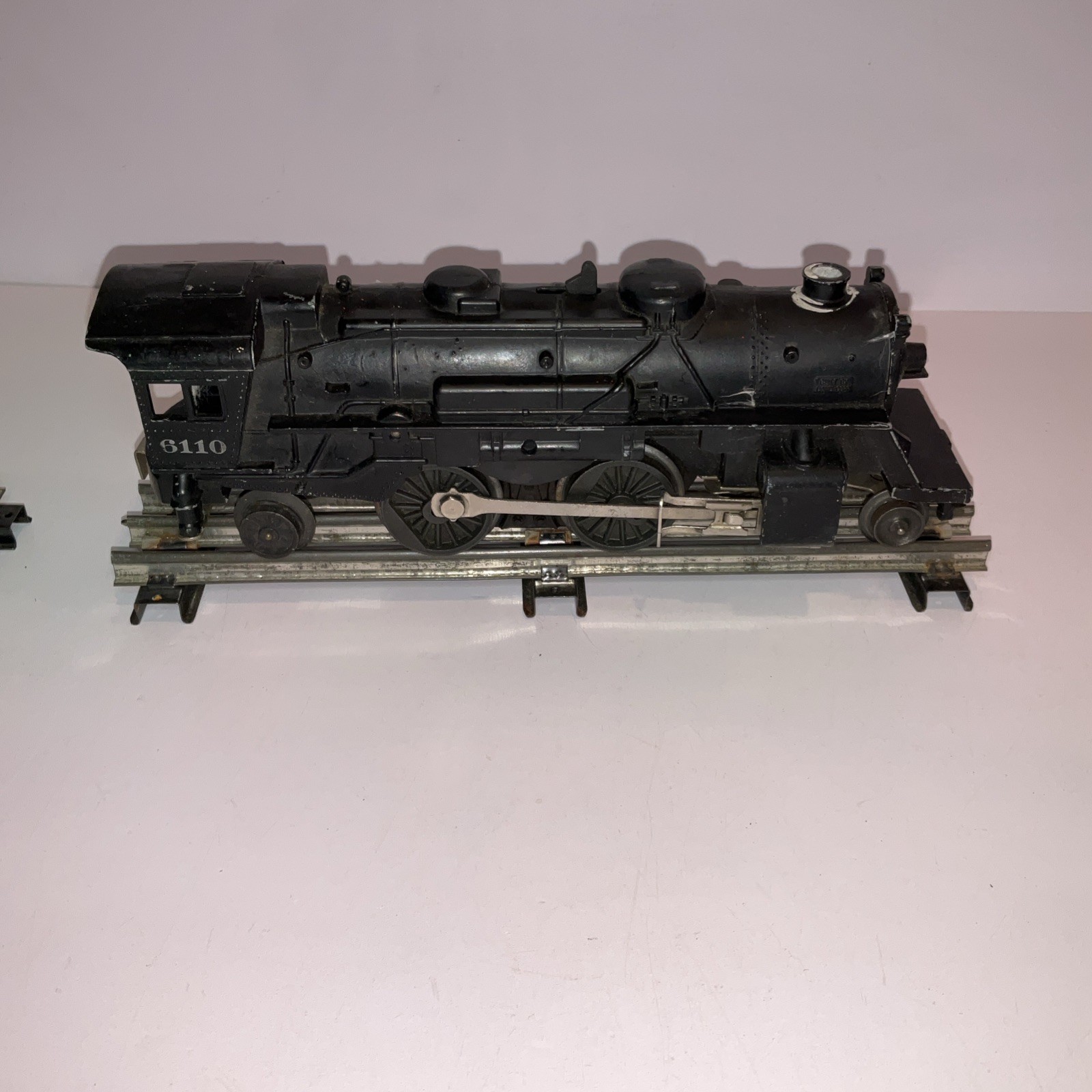 Vintage Toy Train Locomotive #6110 w/ Track – Untested
