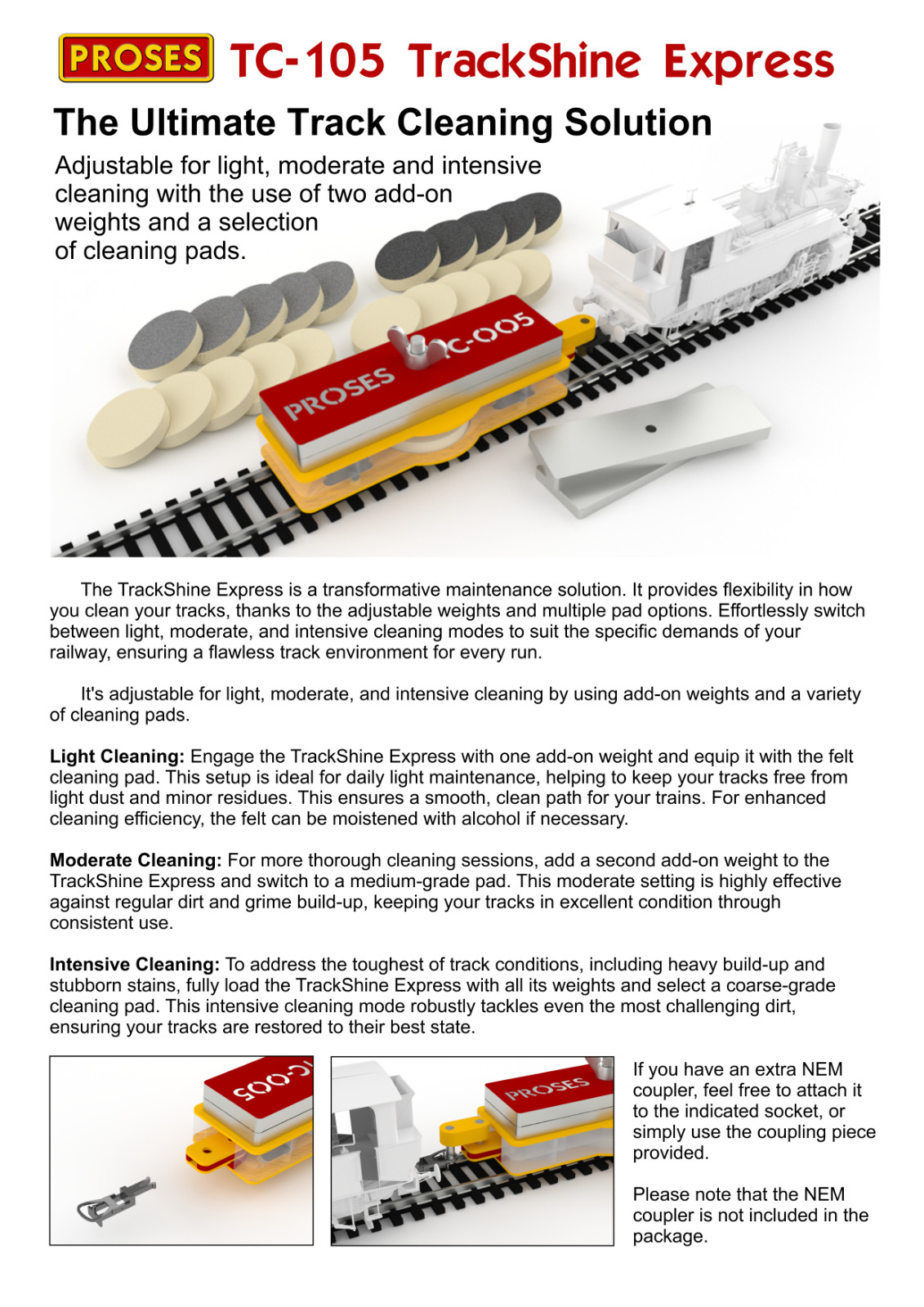 PROSES TrackShine Express HO – The Ultimate Track Cleaning Solution