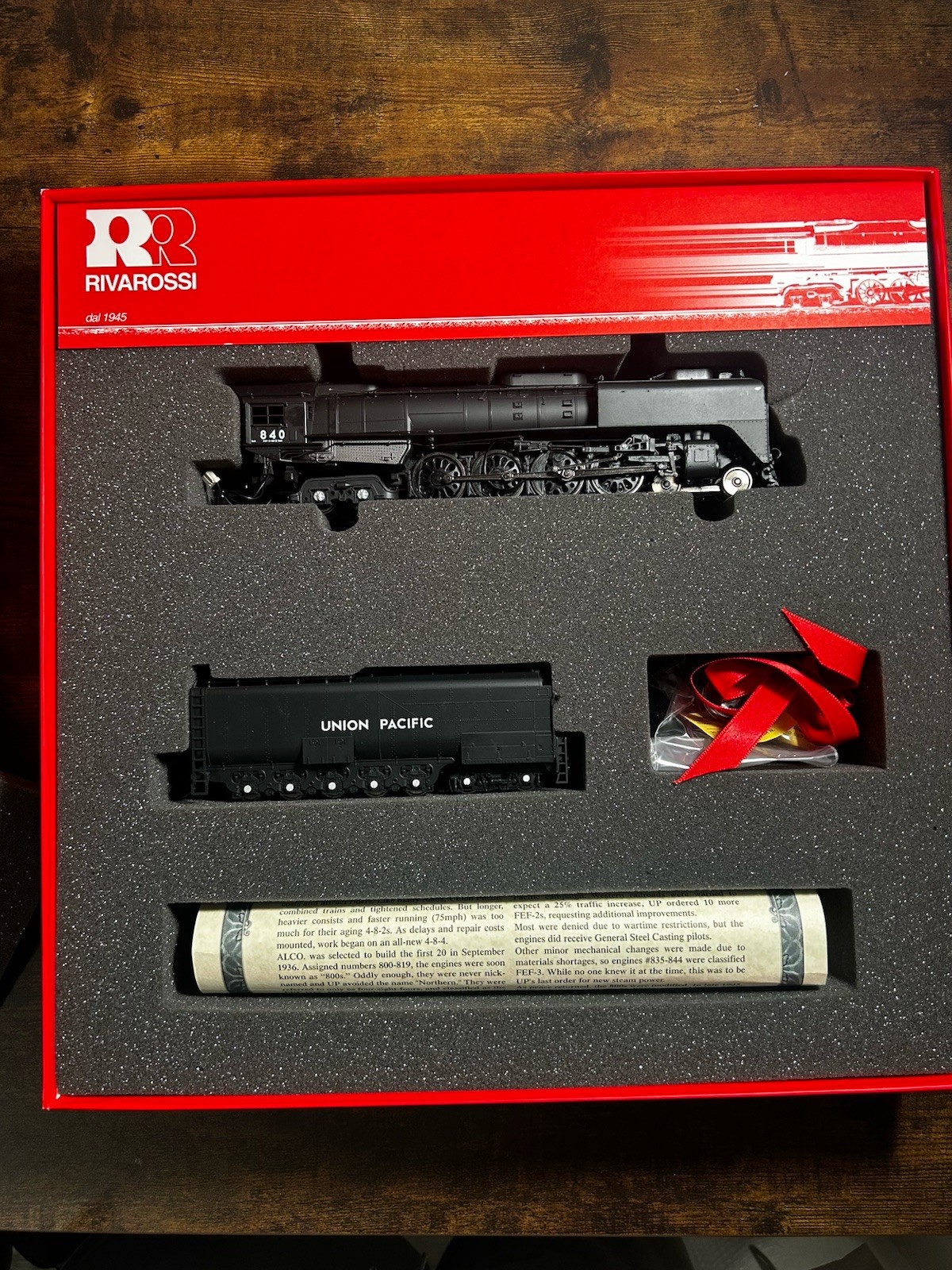 Rivarossi HO Union Pacific FEF-3 4-8-4 Steam Loco #840 DC Analog R5473