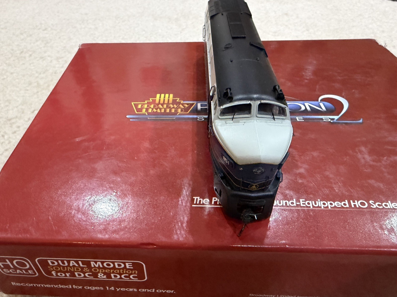 HO Broadway Limited Baltimore & Ohio RF-16 Sharknose Paragon 2 DCC / Sound #851
