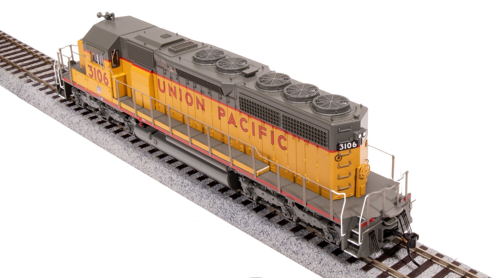 Broadway 9048 EMD SD40, UP 3106, Yellow & Gray, No-Sound / DCC-Ready, HO