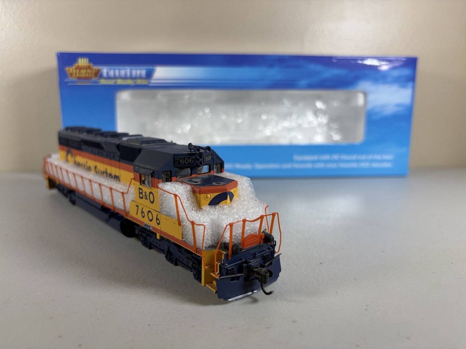 HO Broadway Limited DCC Sound Ditch Lights Chessie System SD40-2 #7606