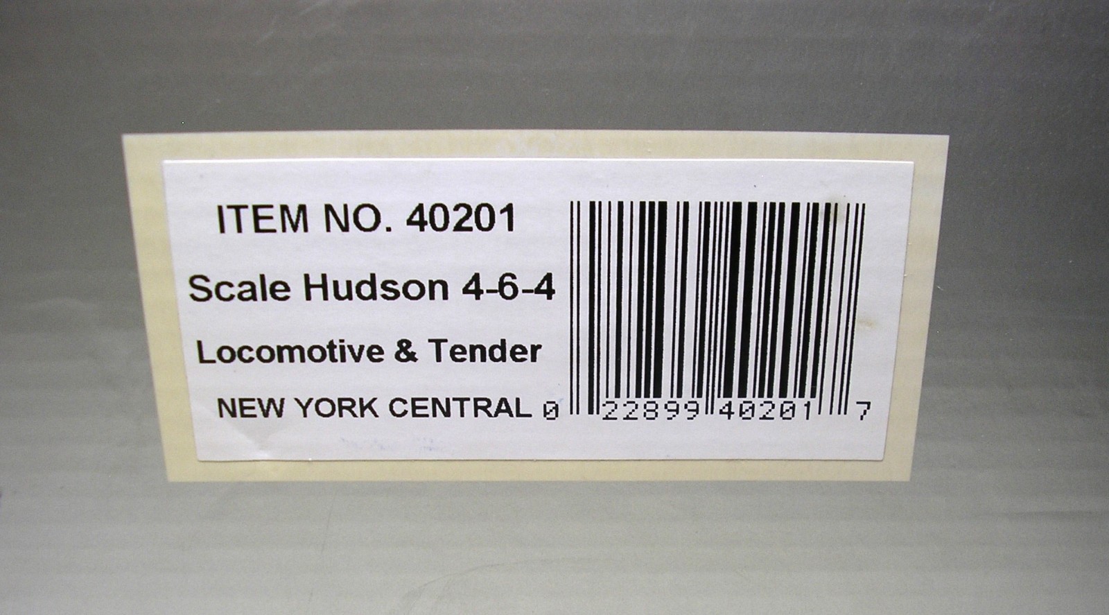 Williams 40201 Scale 4-6-4 Hudson NYC #5207, Bell, Whistle, Smoke, Runs Well