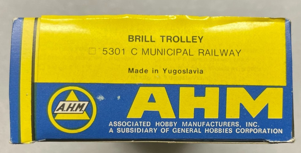 AHM HO #5301C – Brill Trolley – Municipal Railway #354