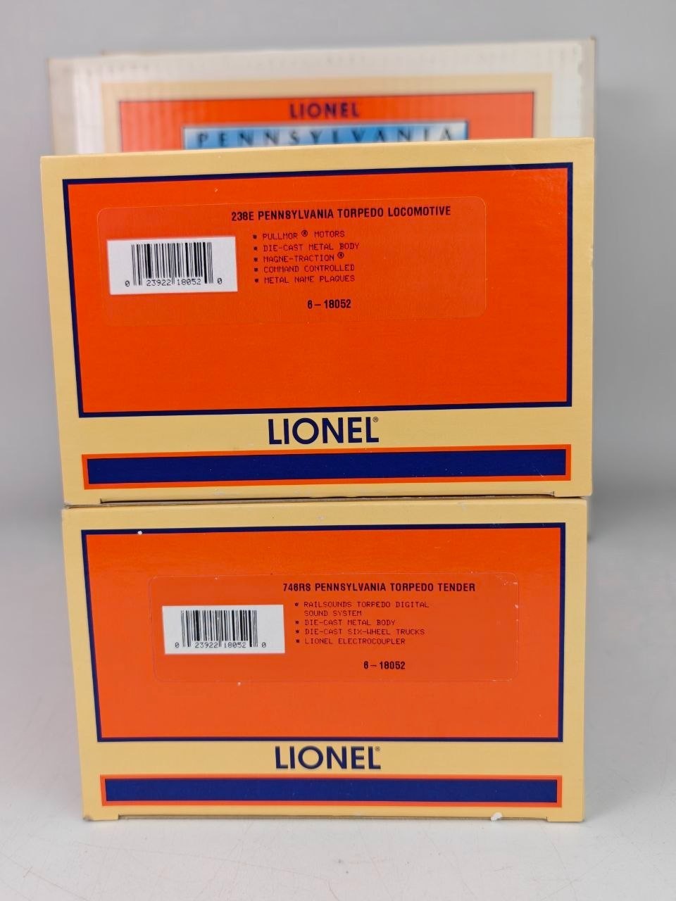 Lionel 6-18052 Pennsylvania Torpedo K4 Steam Locomotive # 238E w/ Lionel Letter