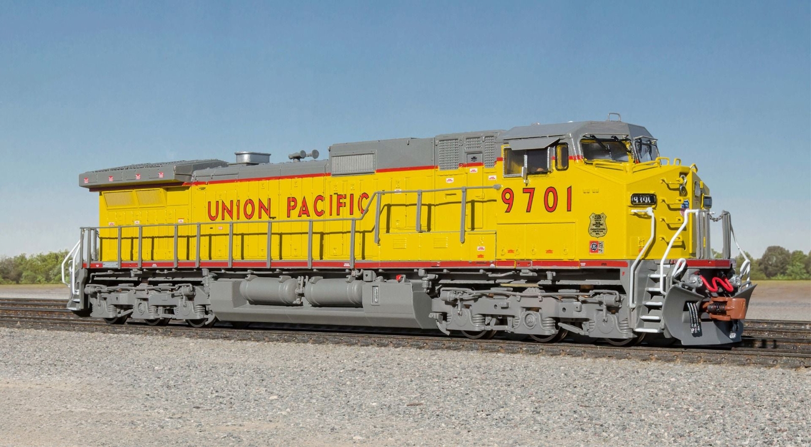 ScaleTrains Rivet 38721 N Scale GE DASH 9 Diesel Union Pacific “Employee” UP 970