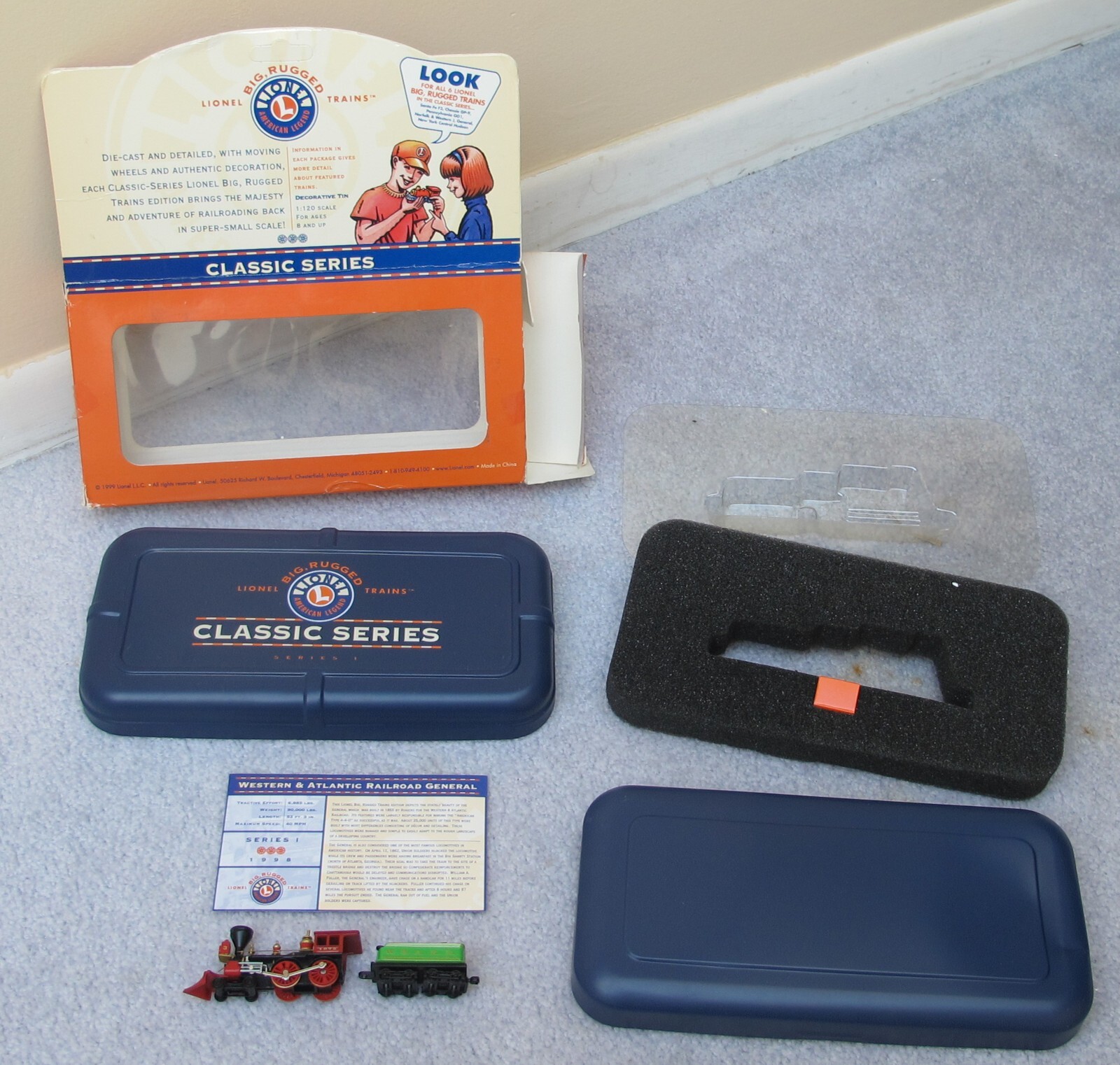 🚂 Lionel Big Rugged Western & Atlantic Railroad General 4-4-0 1:120 Scale TT