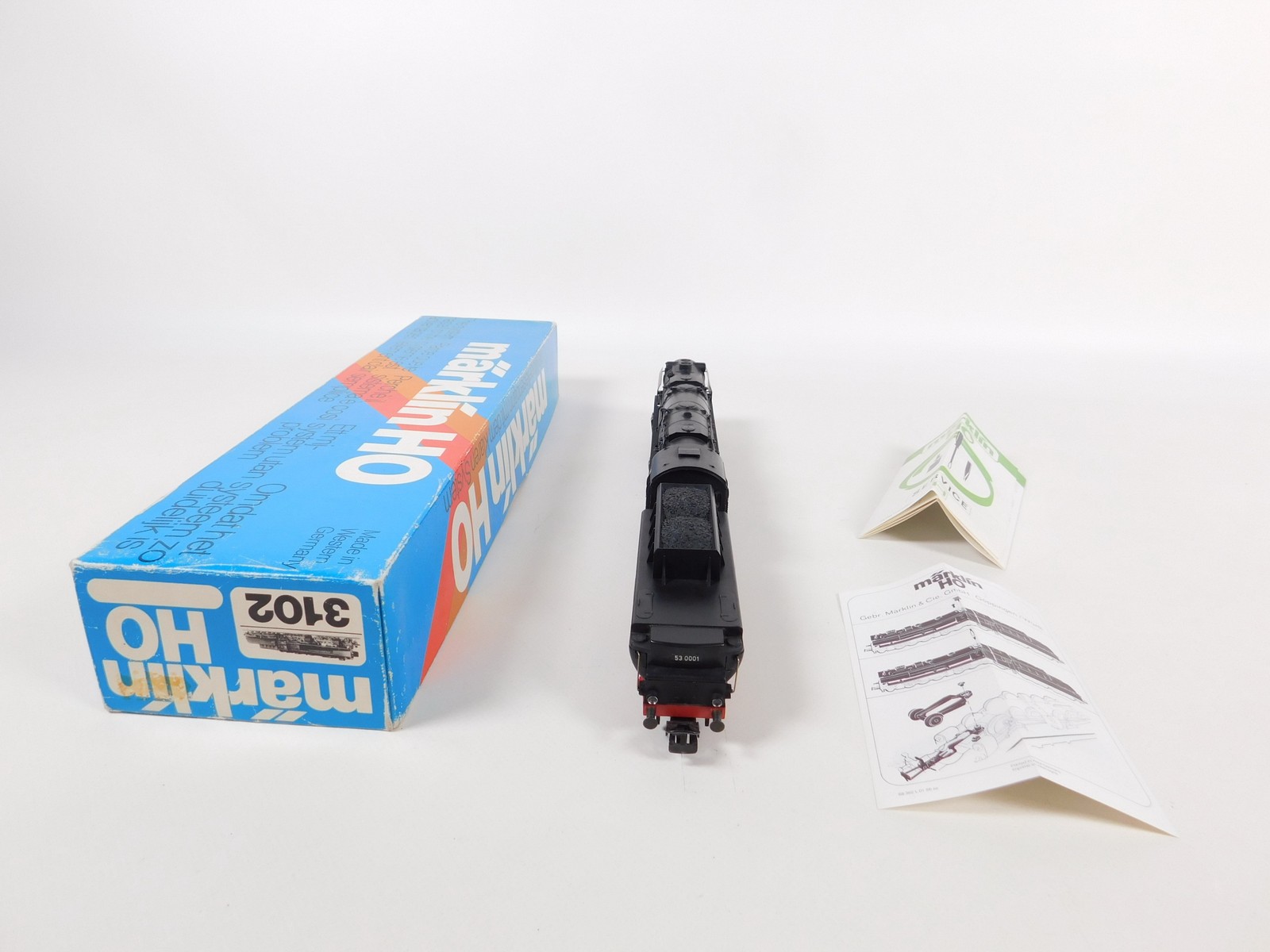 Märklin H0 AC 3102 Cast Steam Locomotive w Tender Mallet 53 0001 DRG Box