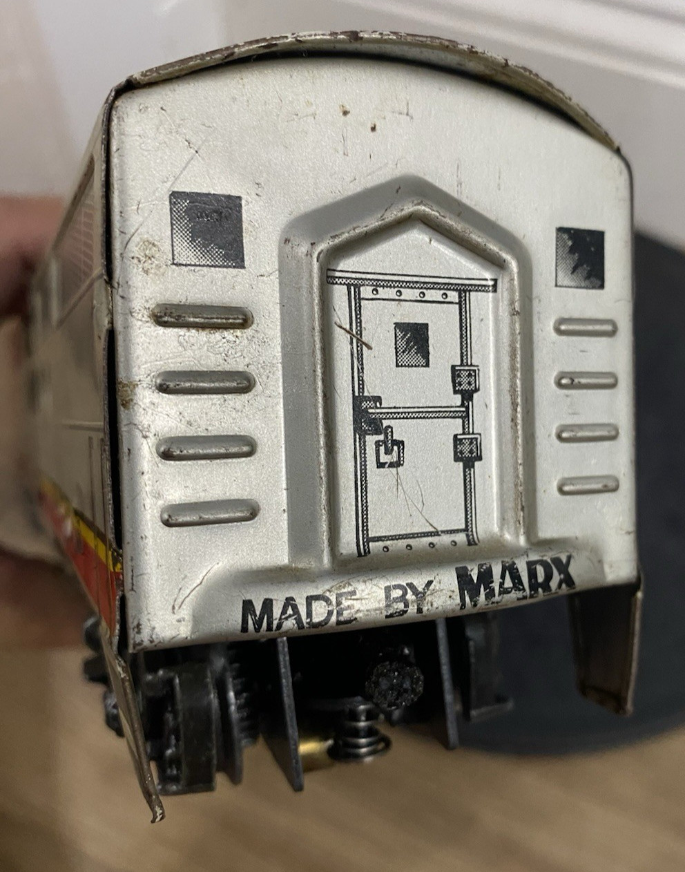 Marx 21 Santa Fe Diesel Engine Tin Dummy