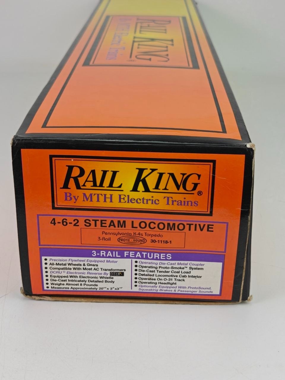 MTH RailKing Pennsylvania K-4s Torpedo 4-6-2 Steam Locomotive PS1 Tested