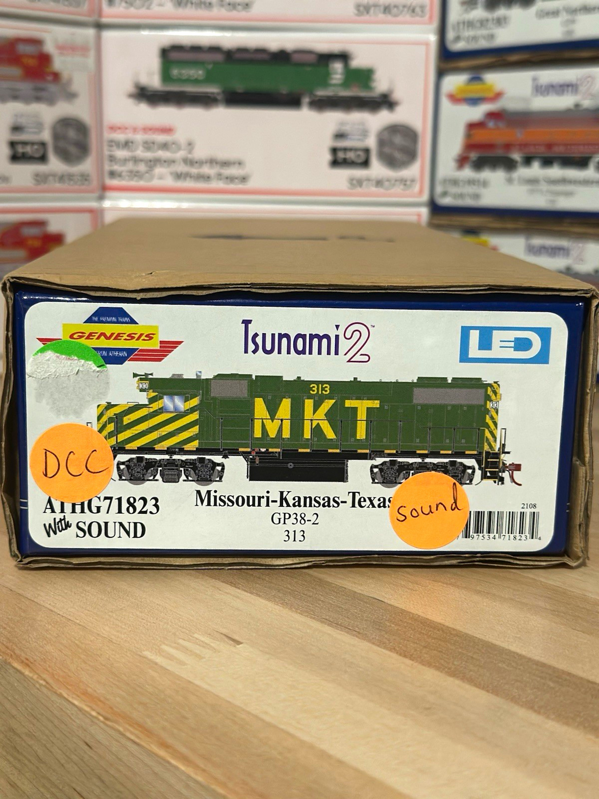 Athearn Genesis HO EMD GP38-2 Missouri-Kansas-Texas MKT #313 DCC&Sound NEW