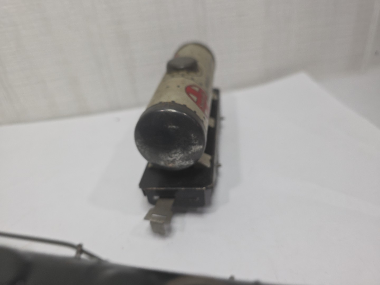 MARX Pre War O Gauge Pressed Steel Wind Up Locomotive *NO KEY* Tested Works Tank