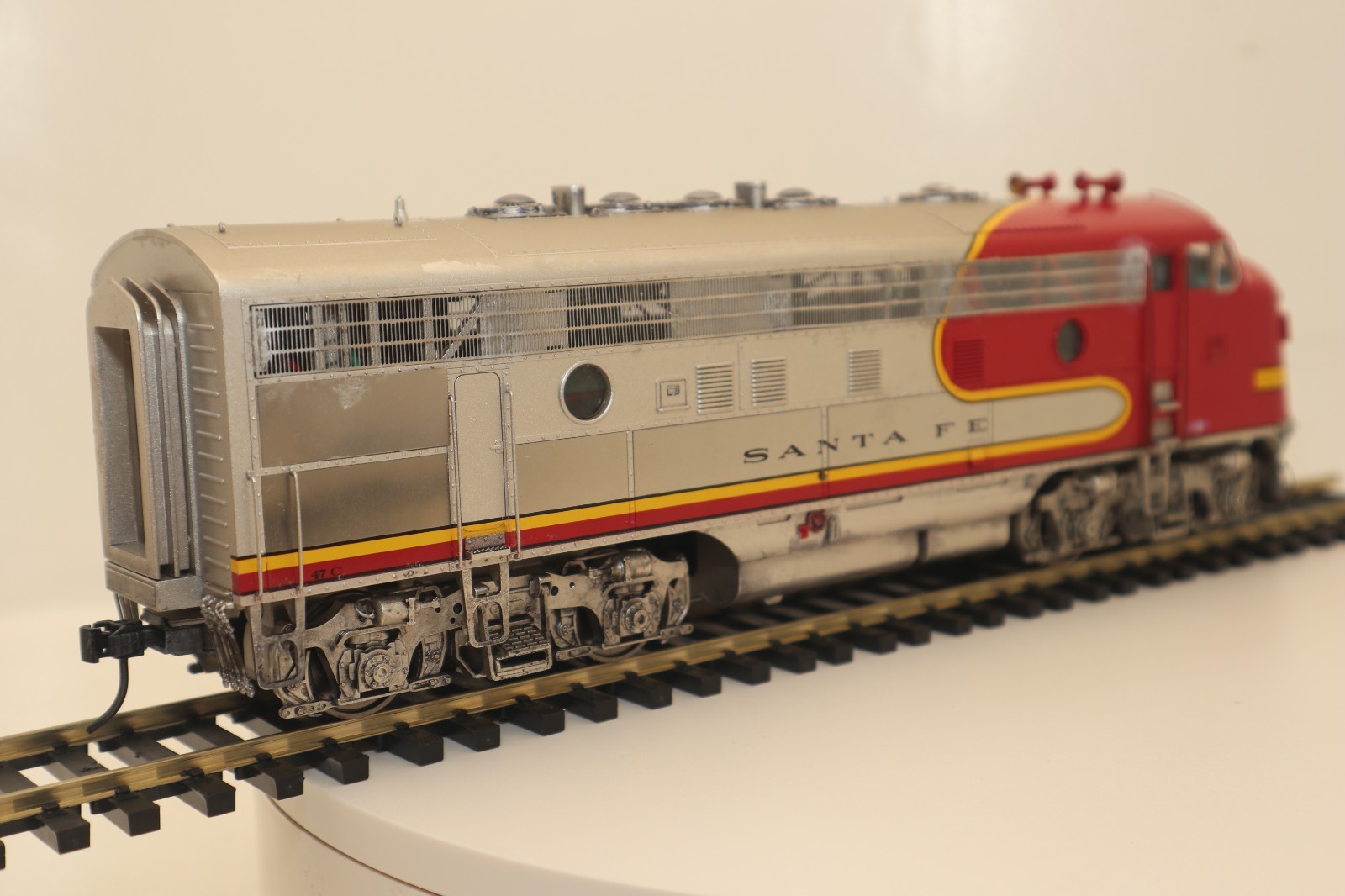 3rd Rail, 2-Rail O, #47, Santa Fe, F-7 POWERED A, QSI/DCC, Run #1, C-7 EX/OB