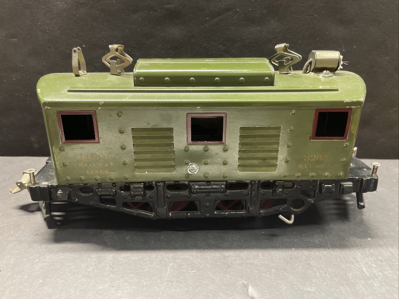Ives Railway Line Electric Locomotive 3235 Standard Gauge Olive Green