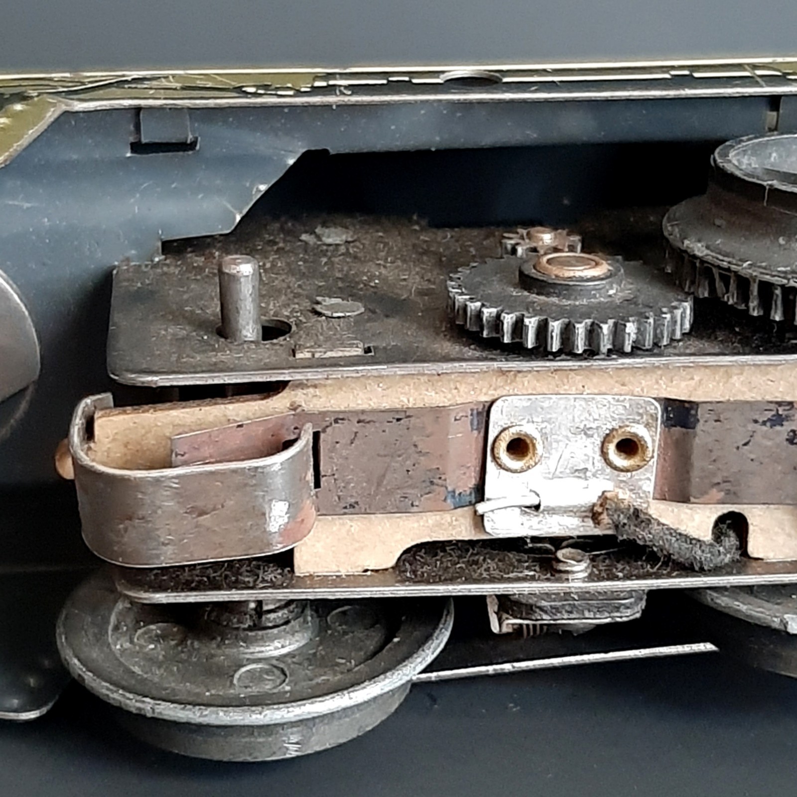 VTG 1930s Marx Tin Litho Steam Locomotive Electric Army Supply Train Engine #897