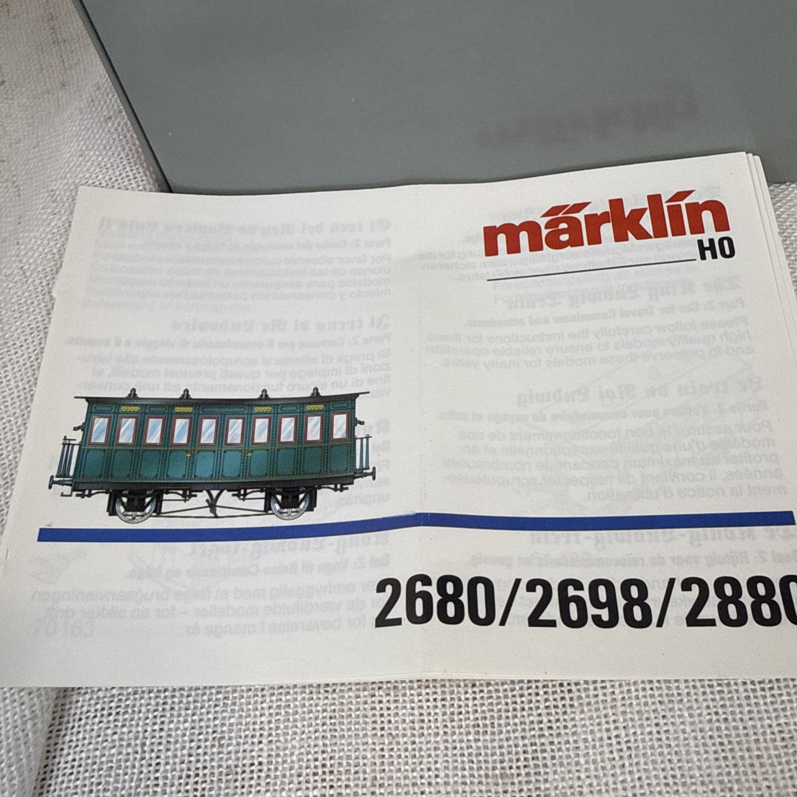 Marklin Digital Ho King Ludwig Service Wagon #2698 Car #2 , NEW In Mint Box