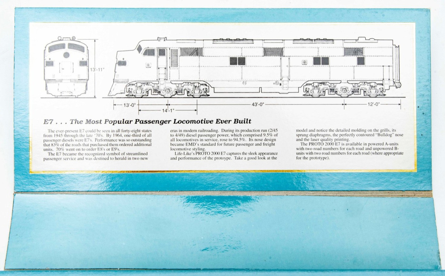 Proto 2000 Series E7 Locomotiv #21079 FEC #1017 A Mars LigtHO Florida East Coast
