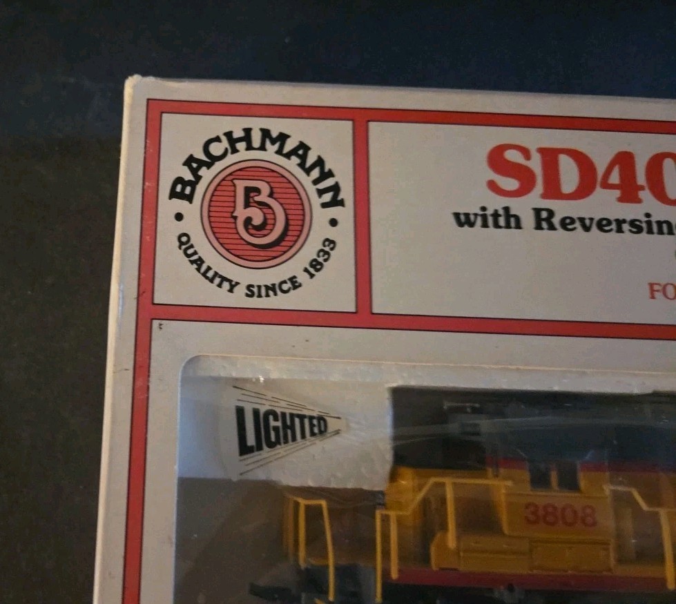 Bachmann Union Pacific SD40-2 Diesel #3808 Reversing Headlights & Blinking Warni