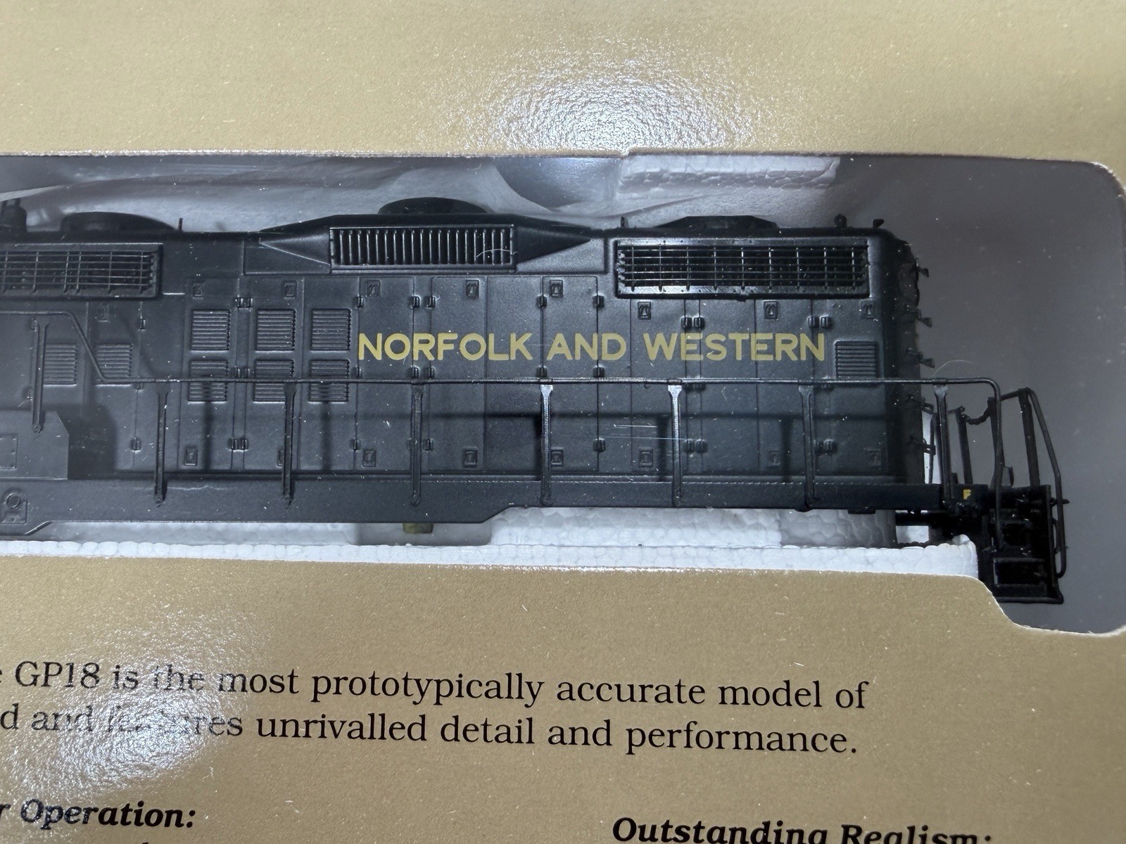 Vintage NOS Proto 2000 GP18 Norfolk & Western High Nose Dynamic Brakes Unopened