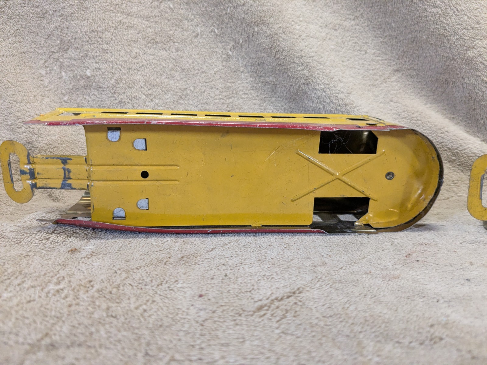American Flyer Prewar Hiawatha Streamliner Lot of 4 Untested Yellow Gray