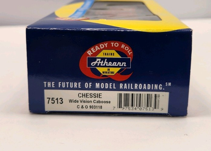 ATHEARN HO 7513 CHESSIE WIDE VISION CABOOSE C&O 903118 MINT B55