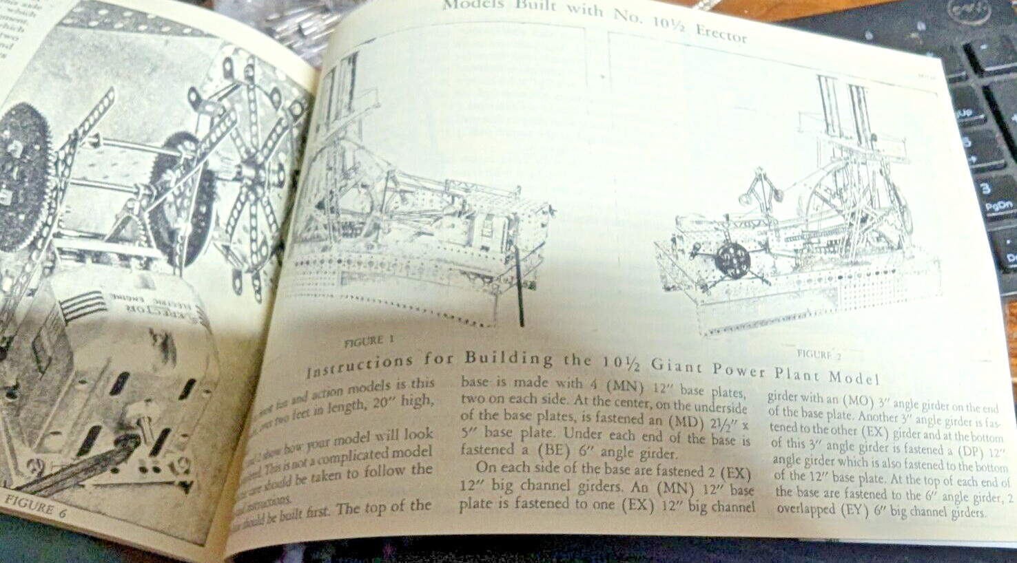 C1951 10 1/2 A.C. GILBERT ERECTOR SET DARK BLUE BOY MANUAL DESIRED BACK COVER 18
