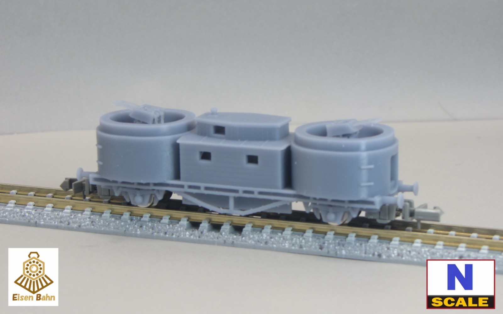 1/160 (N-scale) German R Wagon & drilling /w wheels & coupliers resin kit